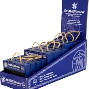 Cameleon S&W Genuine Leather Wallet Display - 12PC