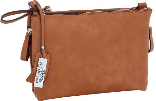 Cameleon Iris Concealed Carry Crossbody Purse Brown