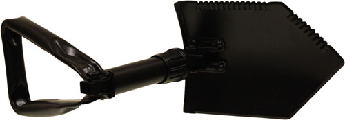 Red Rock Military Tri-Fold Shovel with Case, 23" Open Black
