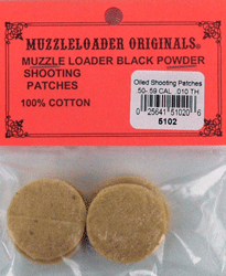 M-Loader Original Oiled Patch .50-.59 Caliber 100PK