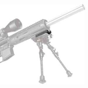 Matte Black Picatinny Rail Bipod Adaptor - Enhance Your Firearm Setup