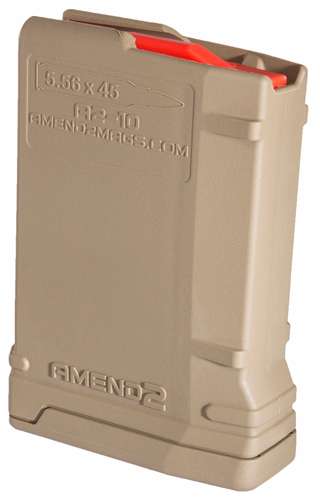 Amend2 AR-15 Magazine 5.56x45, 10-Round Polymer FDE