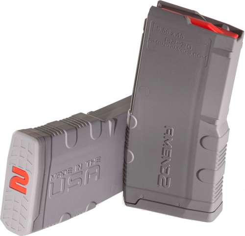 Amend2 AR-15 Magazine 5.56x45, 20RD Polymer Gray