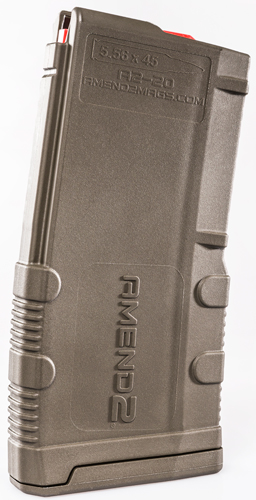 Amend2 AR-15 Magazine 5.56x45 20-Round ODG Polymer