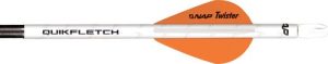 Nap Quickfletch 2" Twister Vanes White/Orange 6-Pack