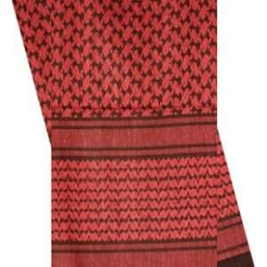 Red/Black Red Rock Shemagh Head Wrap - Military-Grade Comfort