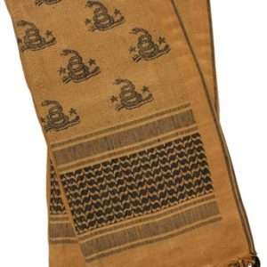 Red Rock Shemagh Head Wrap in COYOTE/BLACK