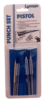 Lyman Pistol Punch Set - 5 Punches for Precision