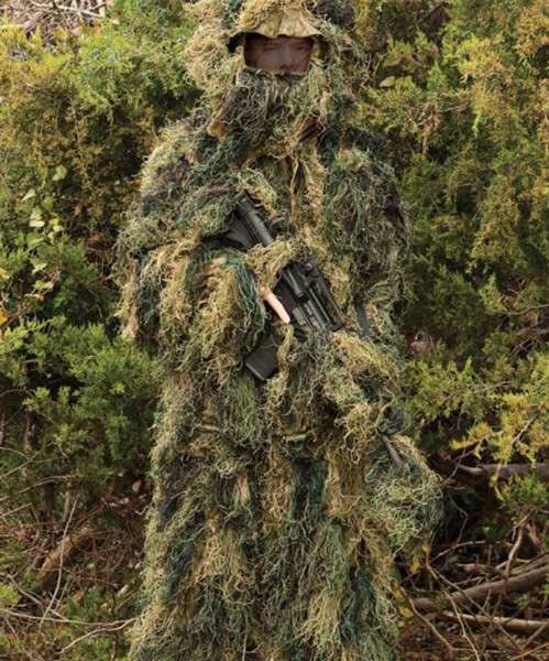 Red Rock Ghillie Suit Woodland XL/XXL 5-Piece Adult