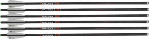 Easton Xbow Bolt 9mm Carbon 22" 6-Pack Flat Back