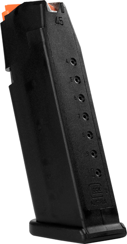Glock OEM Magazine Gen5 G21, 45ACP 10RD Orange Follower