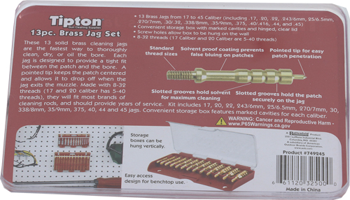 Tipton Brass Jag Set with Storage Case