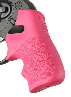 Pink Finger Groove Hogue Ruger LCR Grip