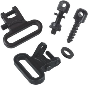 TOC Talon 1" Swivels & Screw - Quick-Release Steel, Black