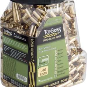Top Brass 40SW 1000CT Jug Unprimed Brass