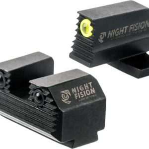 Night Fision Tritium Stealth Yellow Ring Springfield Hellcat Set