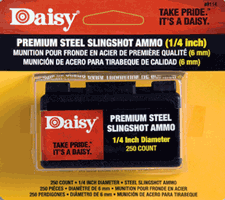 1/4" Steel 250-Pack Slingshot Ammunition - Precision Performance