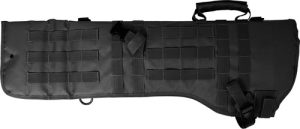 Black MOLLE Rifle Scabbard for Secure Transport