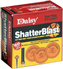 60-Pack Non-Toxic Biodegradable Daisy Shatterblast Targets 2"