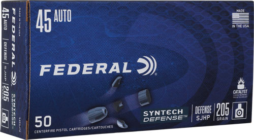 Federal Synthetic Defense 45 205 Grain SJHP