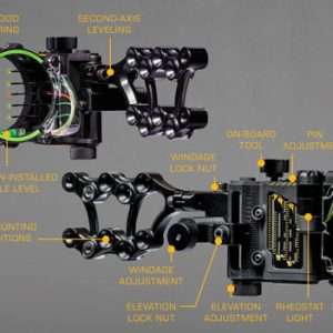 Trophy Ridge Fix 5-Pin .019 RH Black Bow Sight