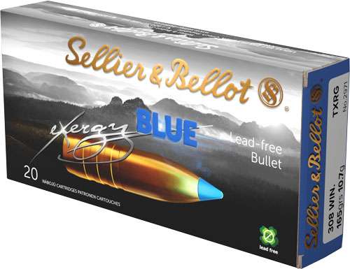 S&B 308 Win 165gr TXRG Blue Ammo - 20RD 12BX/CS