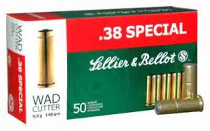 S&B 38 Special 148gr Lead Ammo - Wadcutter Projectile