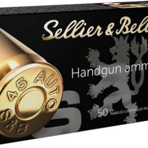 S&B 45 ACP 230gr FMJ-RN Ammo, 50RD 20BX/CS