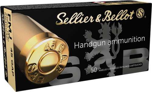 S&B 45 GAP 230gr FMJ-RN Ammo - 50RD 20BX/CS