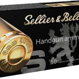 S&B 9mm Luger 115gr FMJ Ammo - 50RD 20BX/CS