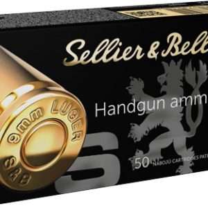 S&B 9mm Luger 115gr JHP Ammo - 50RD 20BX/CS