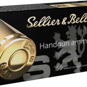 S&B 9mm Makarov 95gr FMJ-RN Ammo - 50RD 20BX/CS