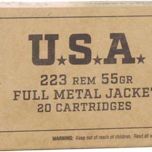 Winchester USA 223 Rem 55GR FMJ Ammo