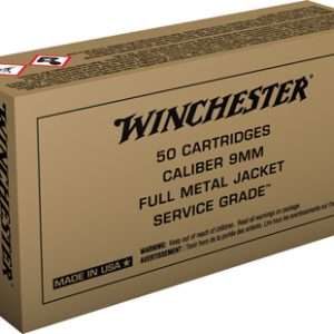 Winchester Service Grade 9mm 115gr FMJ Ammo