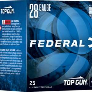 Federal Top Gun 28GA 2.75" 3/4 Shotgun Ammo, OZ #8, 1330 FPS, 250-Round Case