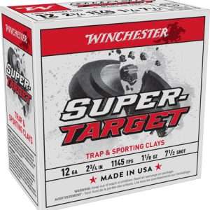 Winchester Target 12GA 2.75" 1-1/8OZ #7.5 1145FPS 250R CASE