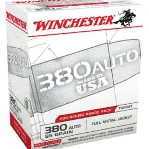 Winchester USA 380 ACP 95gr FMJ-RN 200RD