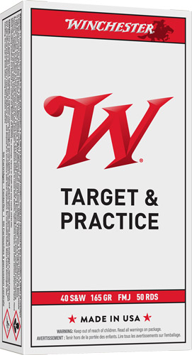 Winchester USA 40 SW 165gr FMJ Truncated Cone