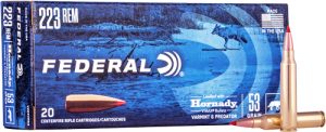 Federal 223 Rem 53gr V-Max Ammo - 20RD 10BX/CS