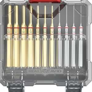 Real Avid Accu-Punch Set Brass - 11 Piece Standard Pin Punch