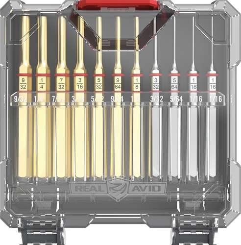 Real Avid Accu-Punch Set Brass - 11 Piece Standard Pin Punch