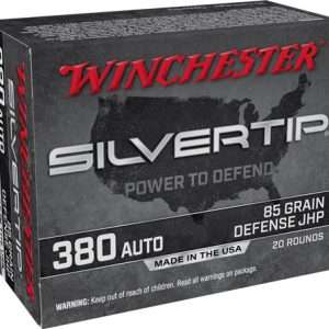 Winchester Silvertip 380 ACP Ammo 85GR HP 20RD