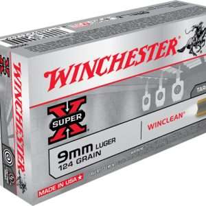 Winchester Winclean 9mm Luger 124GR JSP 50RD