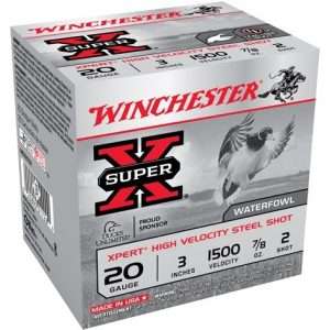 Winchester Xpert Steel 20GA 3" Ammo, 1500FPS, 25RD