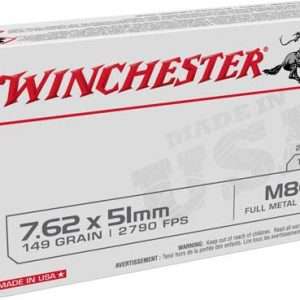 Winchester USA 7.62x51 149gr FMJ Ammo