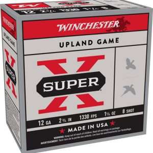 Winchester Super-X 12GA 2.75" 1-1/4oz #8 1330FPS 25RD
