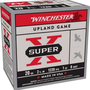 Winchester Super-X 20GA 2.75" Ammo - 1oz #8 1220FPS