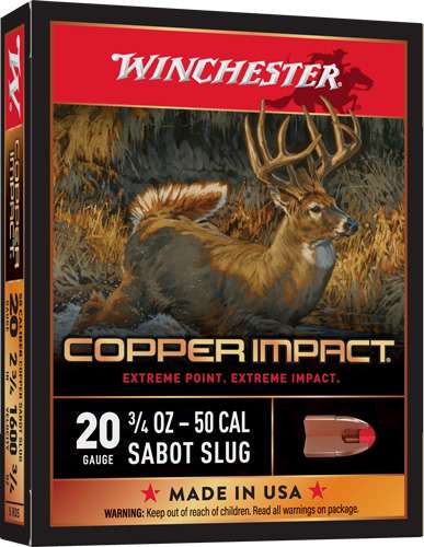 Winchester Copper Impact 20GA 2.75" 3/4 oz Sabot