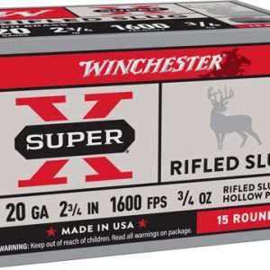 Winchester Super-X 20GA 2.75" Rifled Slug 3/4oz