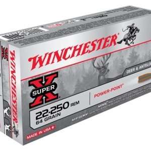Winchester Super-X 22-250 Rem 64GR Power Point 20RD